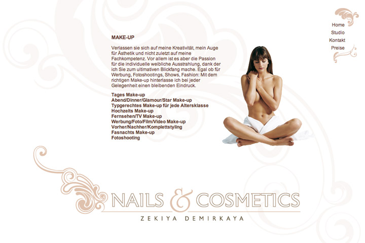 Bild 3 vom Nails & Cosmetics Webseite